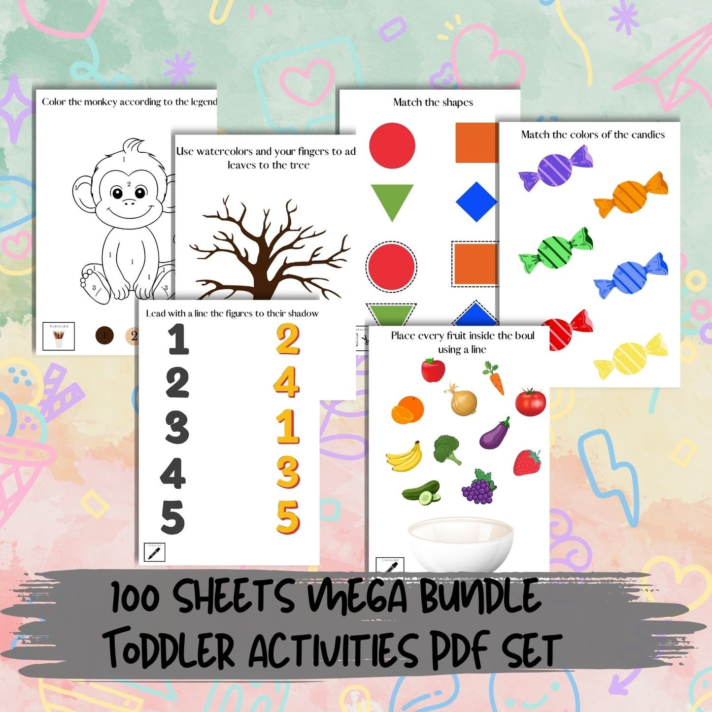 Educational printables for toddlers - printable worksheets for early learning